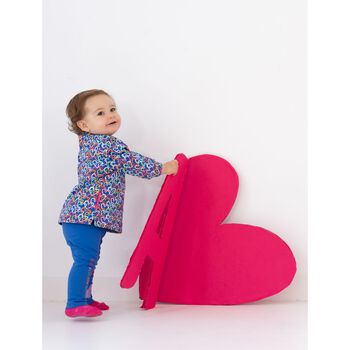 Girl Blue Heart Leggings Set