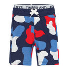Younger Boys Blue, Red & White Shorts, 1, hi-res