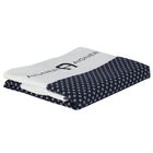 Baby Boys White & Navy Logo Blanket, 1, hi-res