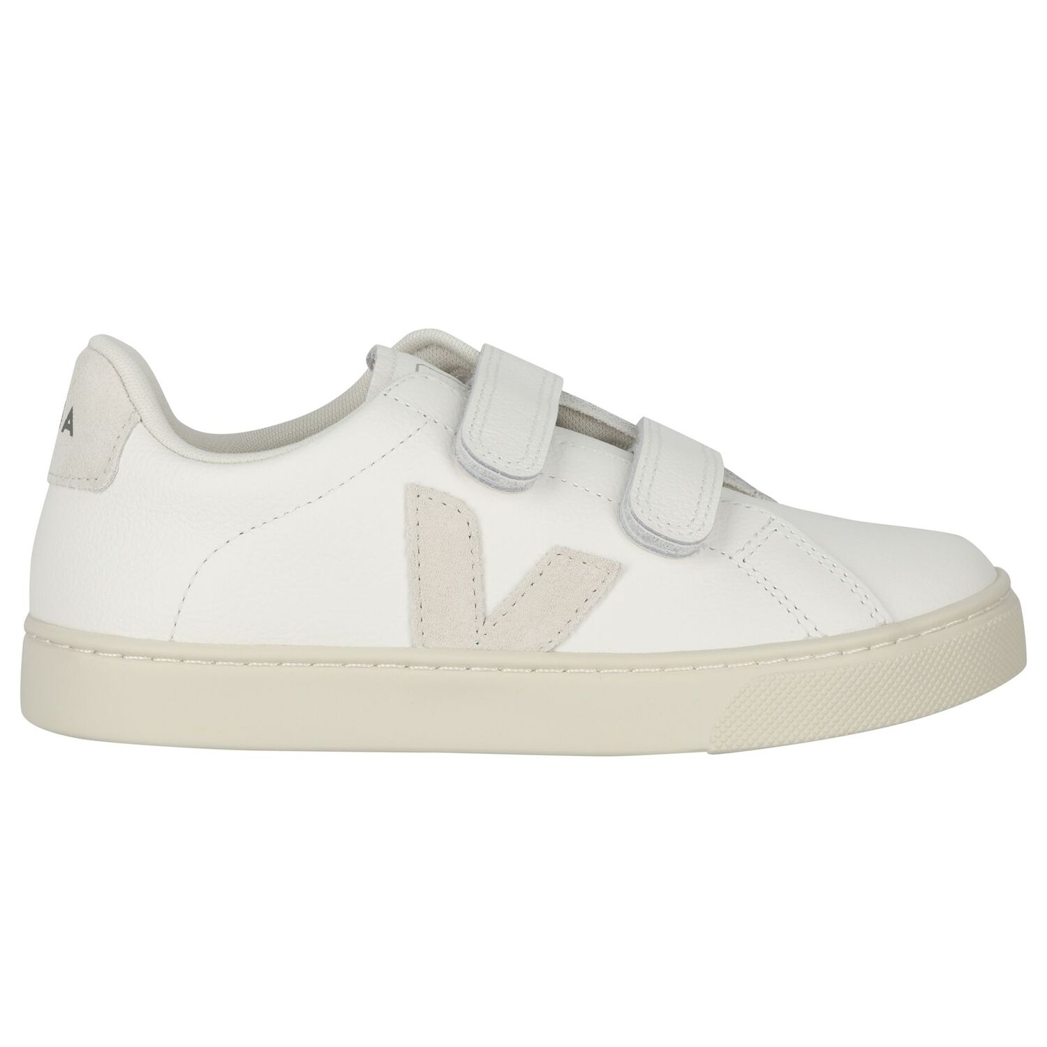 White Logo Leather Trainers , 1, hi-res
