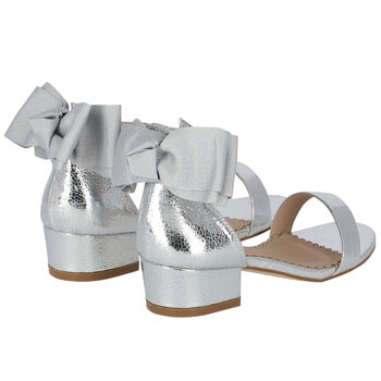 Girls Silver Sandals