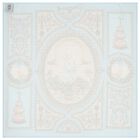 Blue & Pink Spring Bunny Swaddle Carr&eacute; Baby Blanket, 1, hi-res