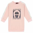 فستان بالشعار باللون الوردى, 2, hi-res