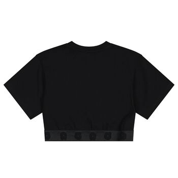 Girls Black Logo T-Shirt