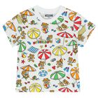 تيشيرت بشعار تيدى باللون الأبيض, 1, hi-res