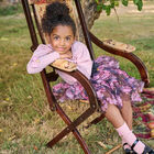 تنورة تول باللون الأسود والزهري, 1, hi-res