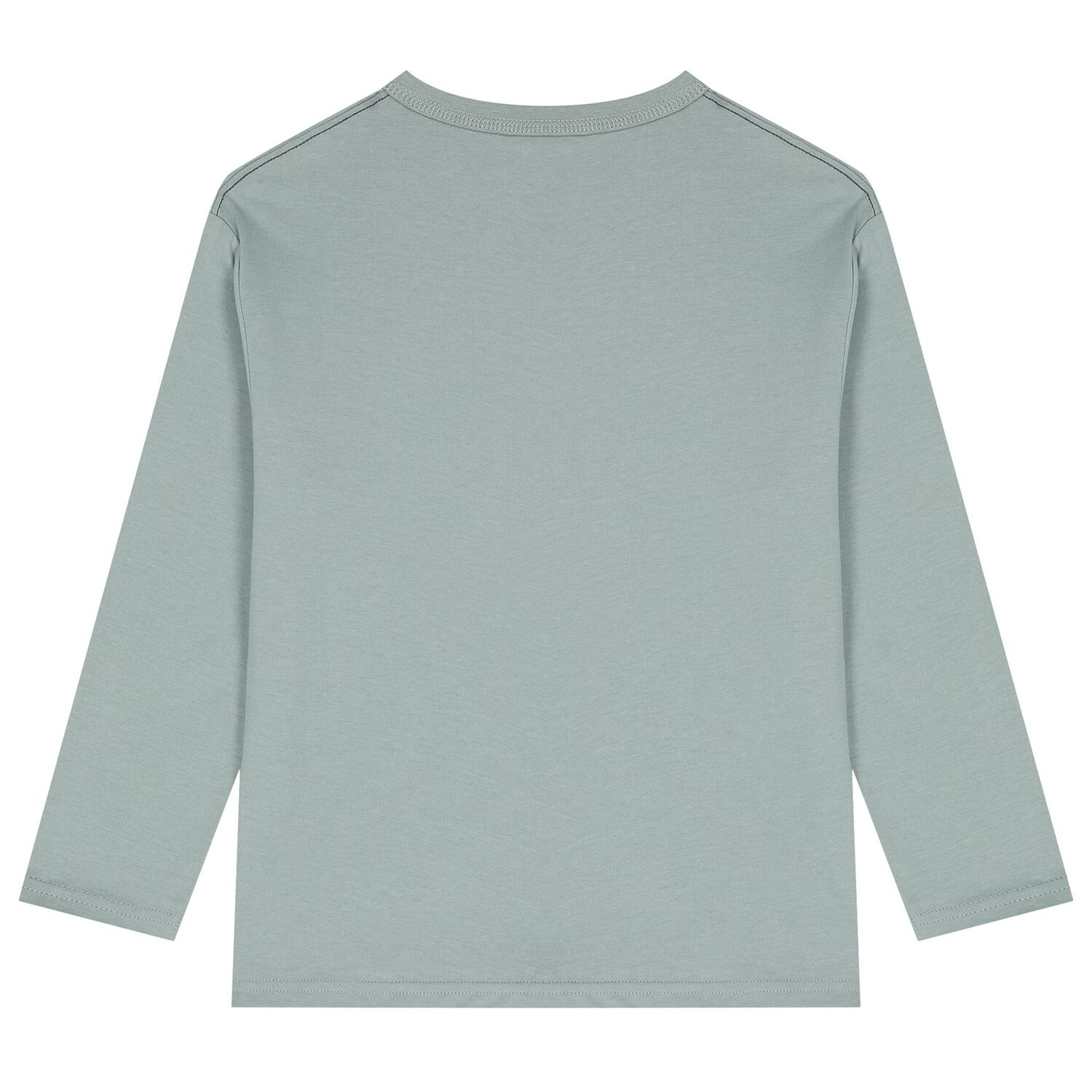 Boys Green Logo Long Sleeve Top, 1, hi-res