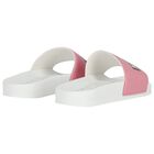 Girls Pink Teddy Bear Logo Sliders, 1, hi-res