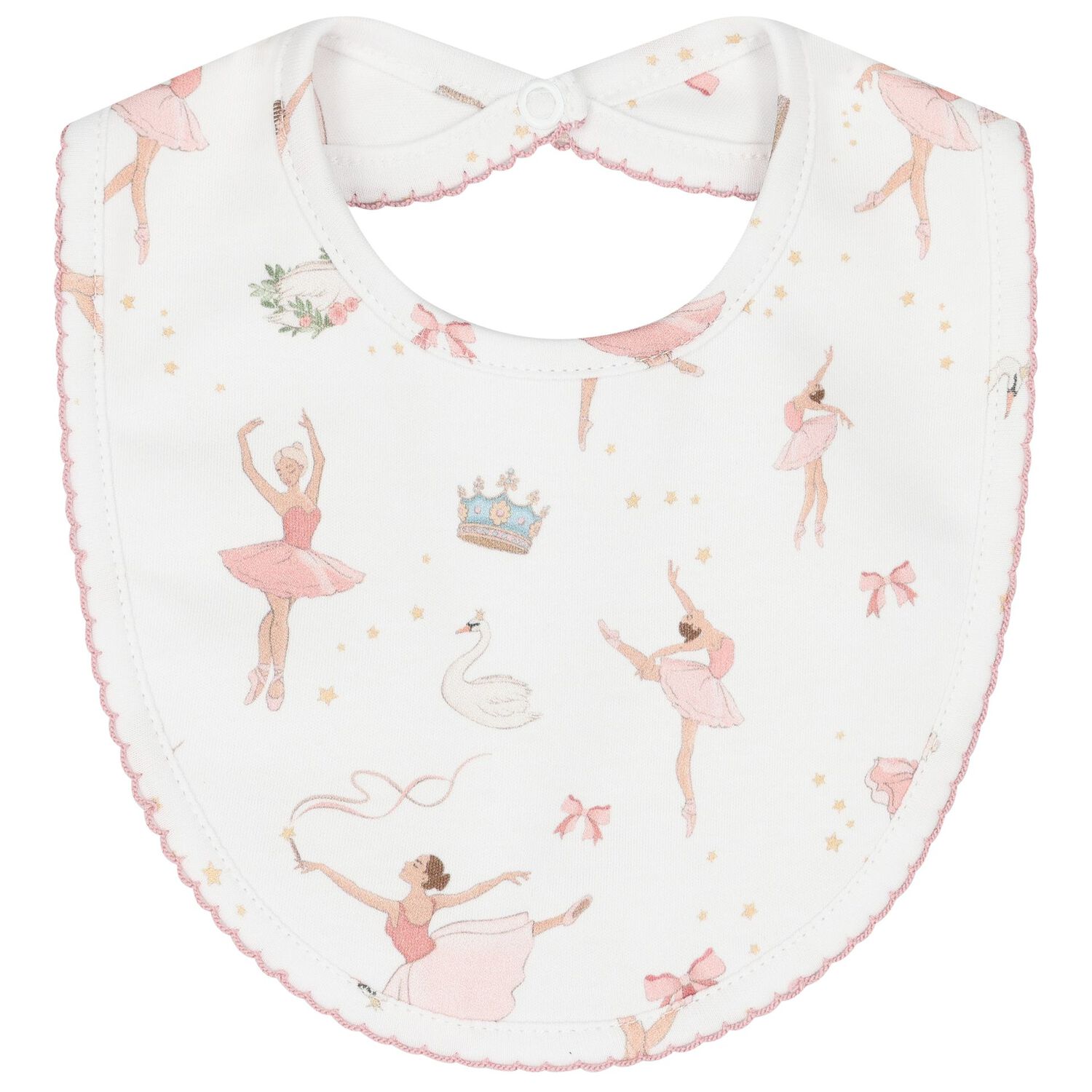 Baby Girls White & Pink Opera Babygrow Set, 1, hi-res image number null