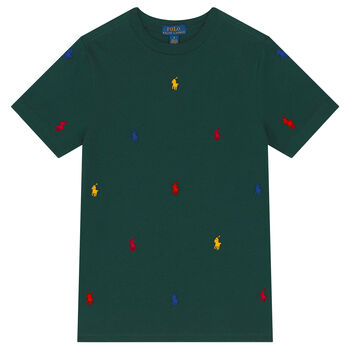 Boys Green Logo T-Shirt