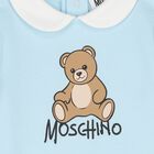 Blue Teddy Bear Logo Babygrow, 2, hi-res