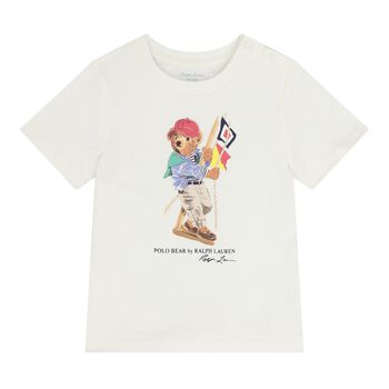 Baby Boys White Polo Bear T-Shirt