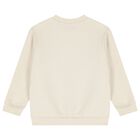 Boys Beige Robot Sweatshirt, 2, hi-res