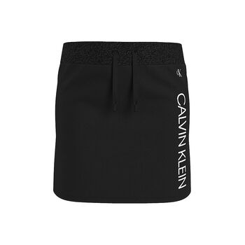 Girls Black Logo Skirt