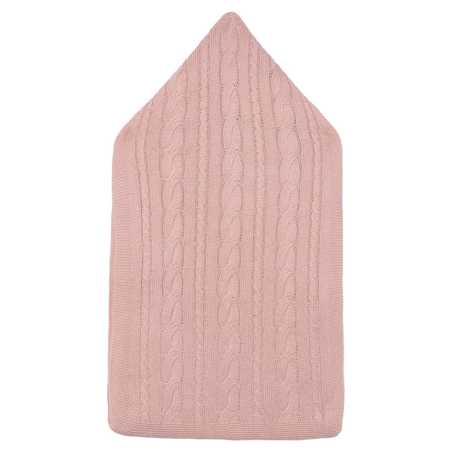 Baby Girls Pink Cable Knit Nest, 2, hi-res