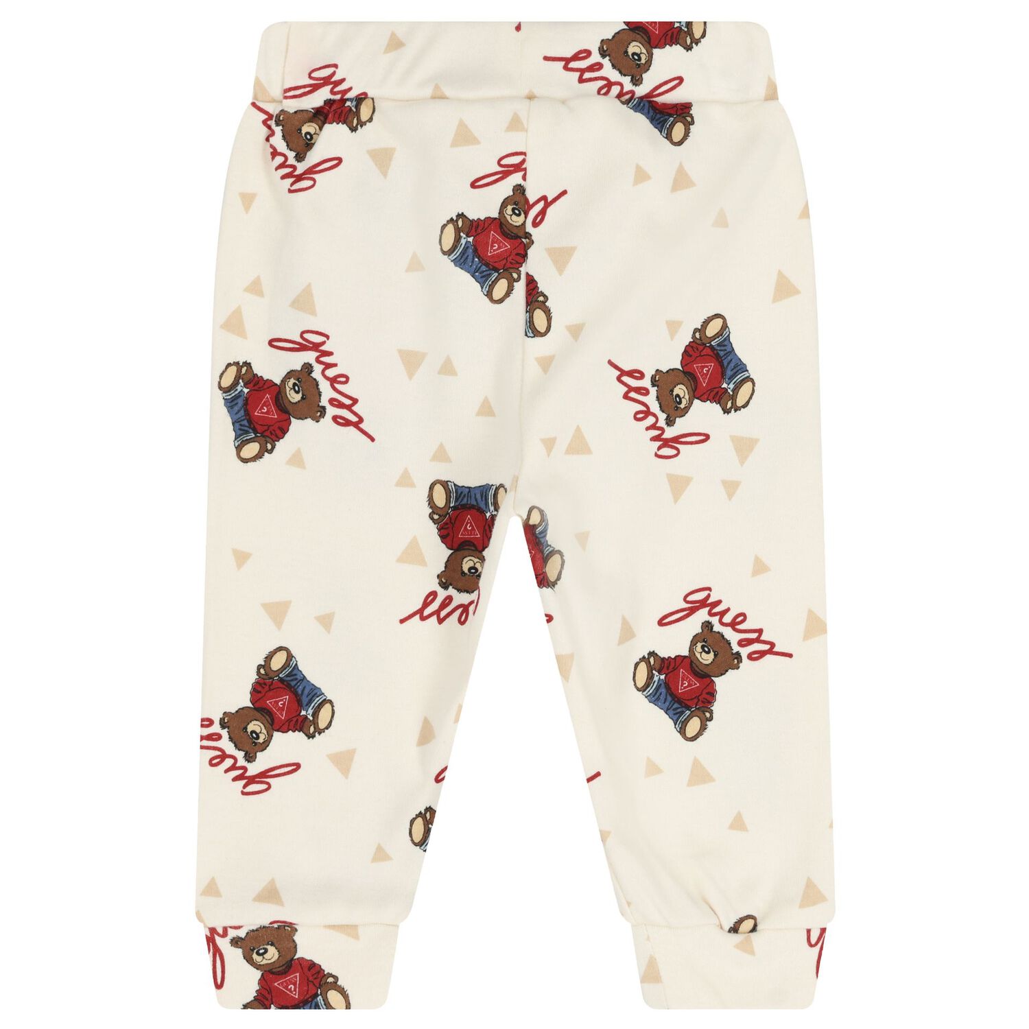 Ivory & White Teddy Bear Logo Baby Bodysuit Set, 3, hi-res