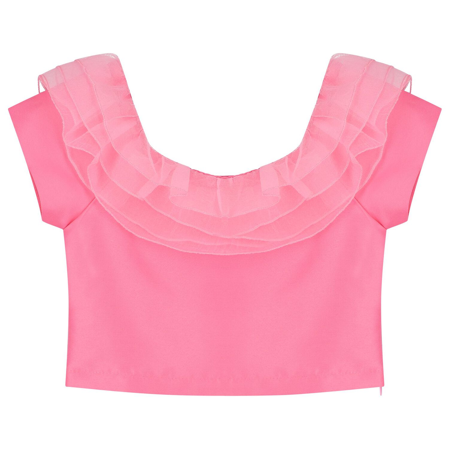 طقم تنورة بنات باللون الوردى والأزرق, 1, hi-res image number null