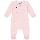 Baby Girls Pink Babygrow Gift Set, 3, hi-res