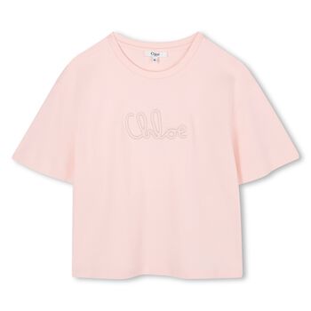 Girls Pink Logo T-Shirt
