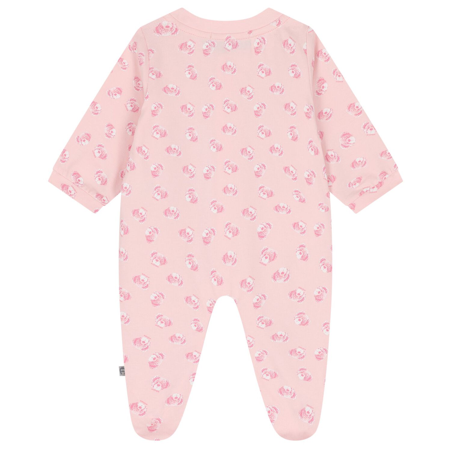 Baby Girls Pink Teddy Bear Logo Babygrow, 3, hi-res
