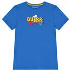Boys Blue Logo T-Shirt, 1, hi-res