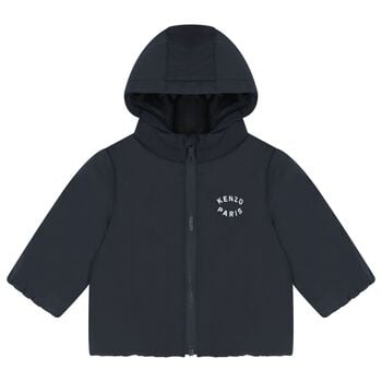 Younger Navy Blue Tiger Hooded Younger Jacket