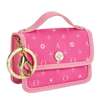  Girls Pink Mini Handbag Keychain ( 9CM )