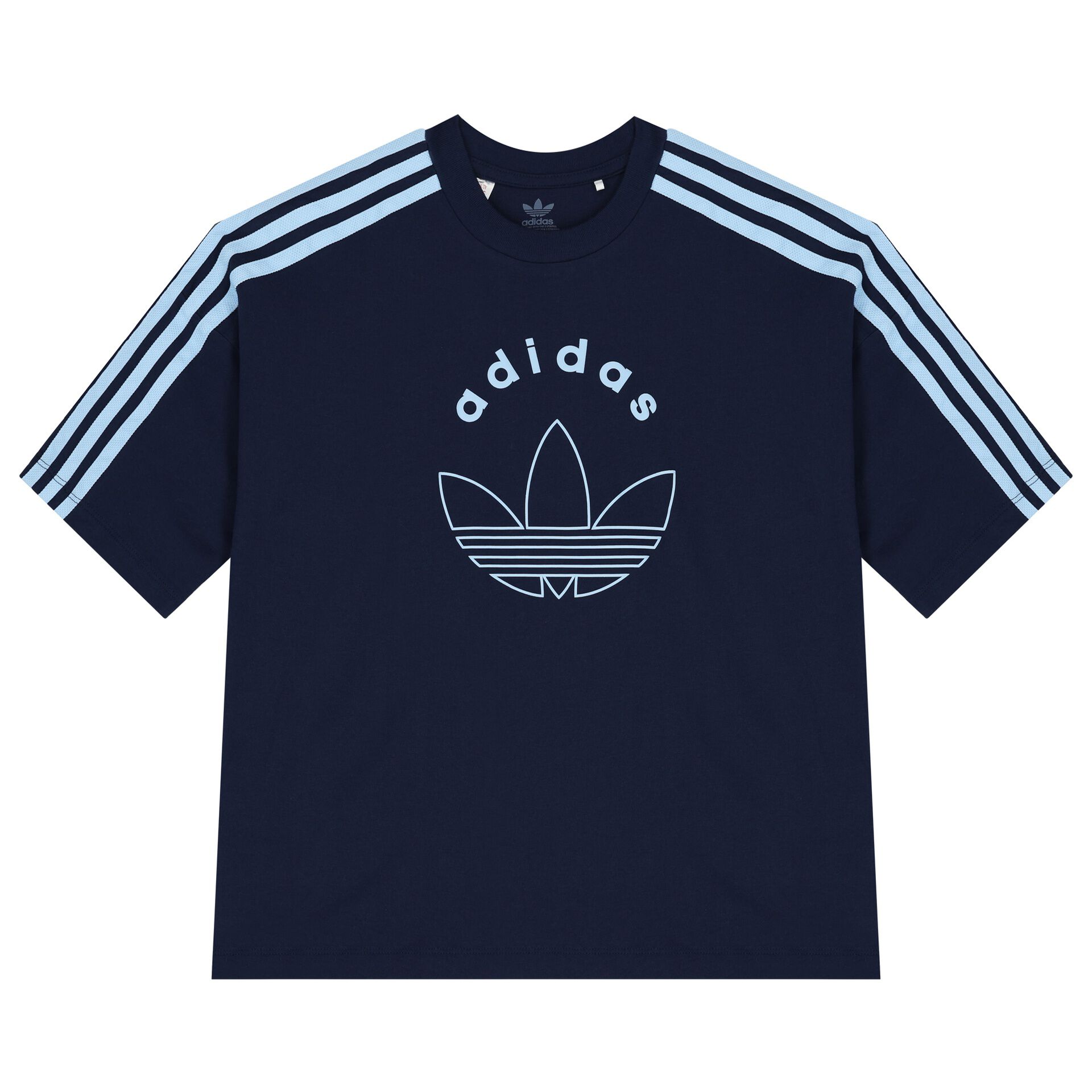 Adidas Kids Navy Blue Logo T Shirt Junior Couture UAE