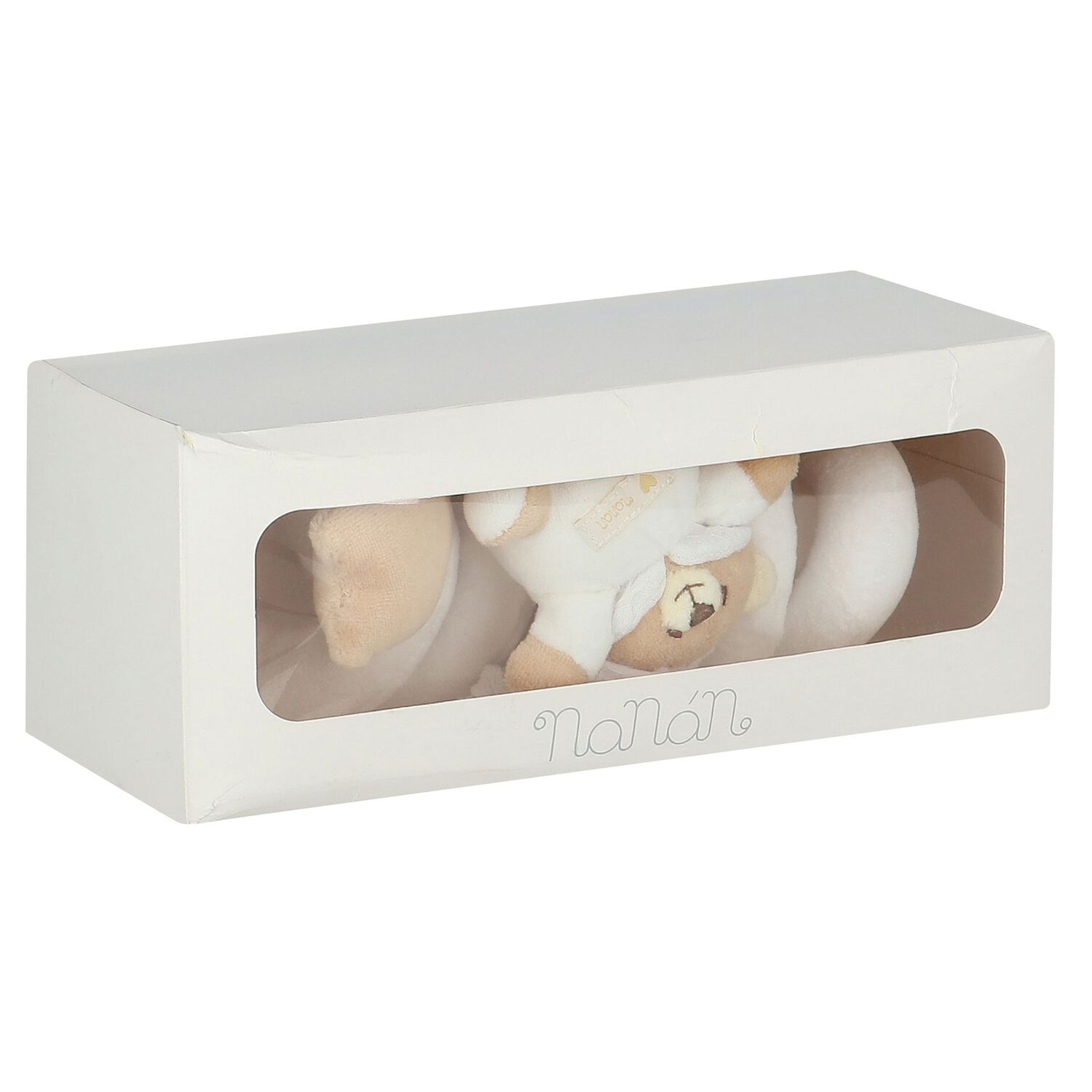 White Teddy Bear, Star & Moon Baby Toy, 1, hi-res image number null