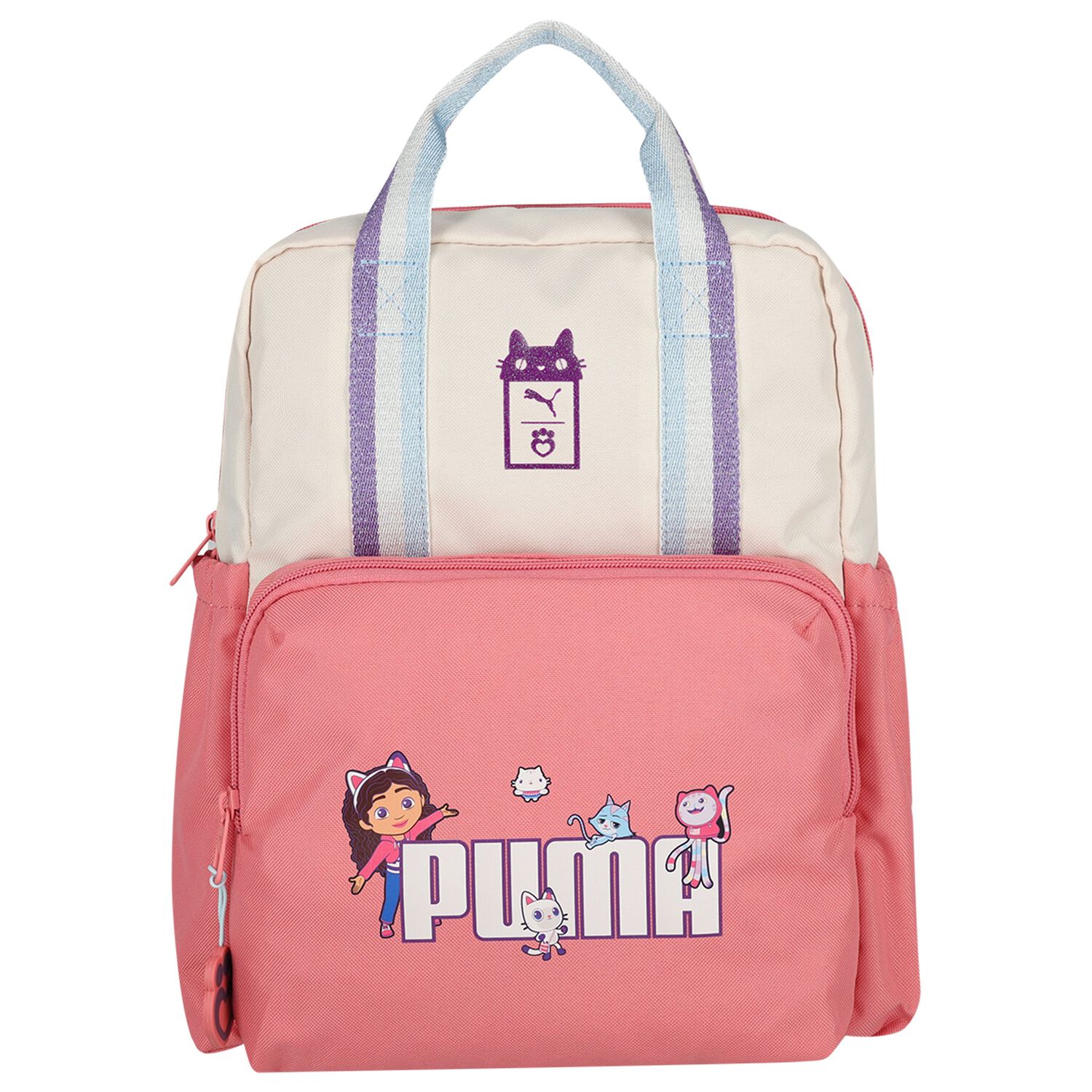 Girls Ivory & Pink Dollhouse Backpack, 1, hi-res