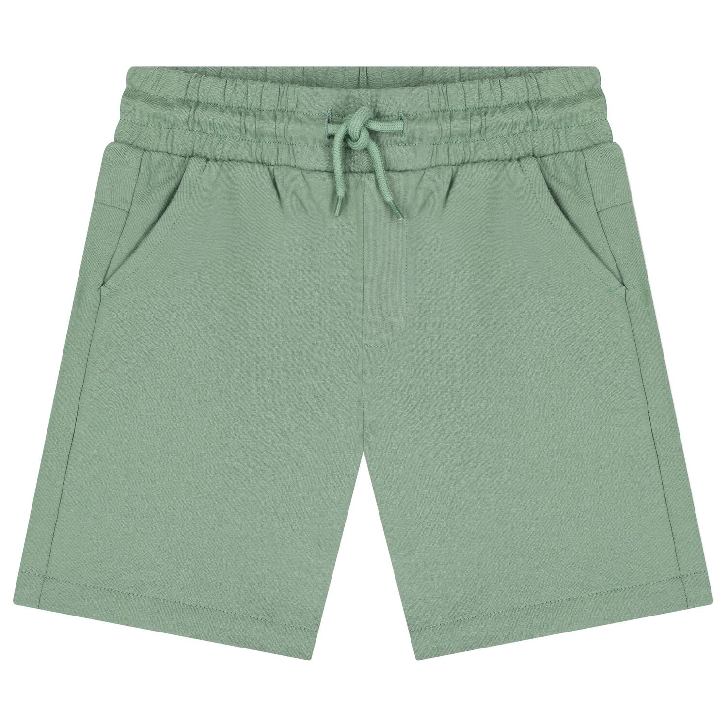 Boys White & Green Shorts Set, 1, hi-res