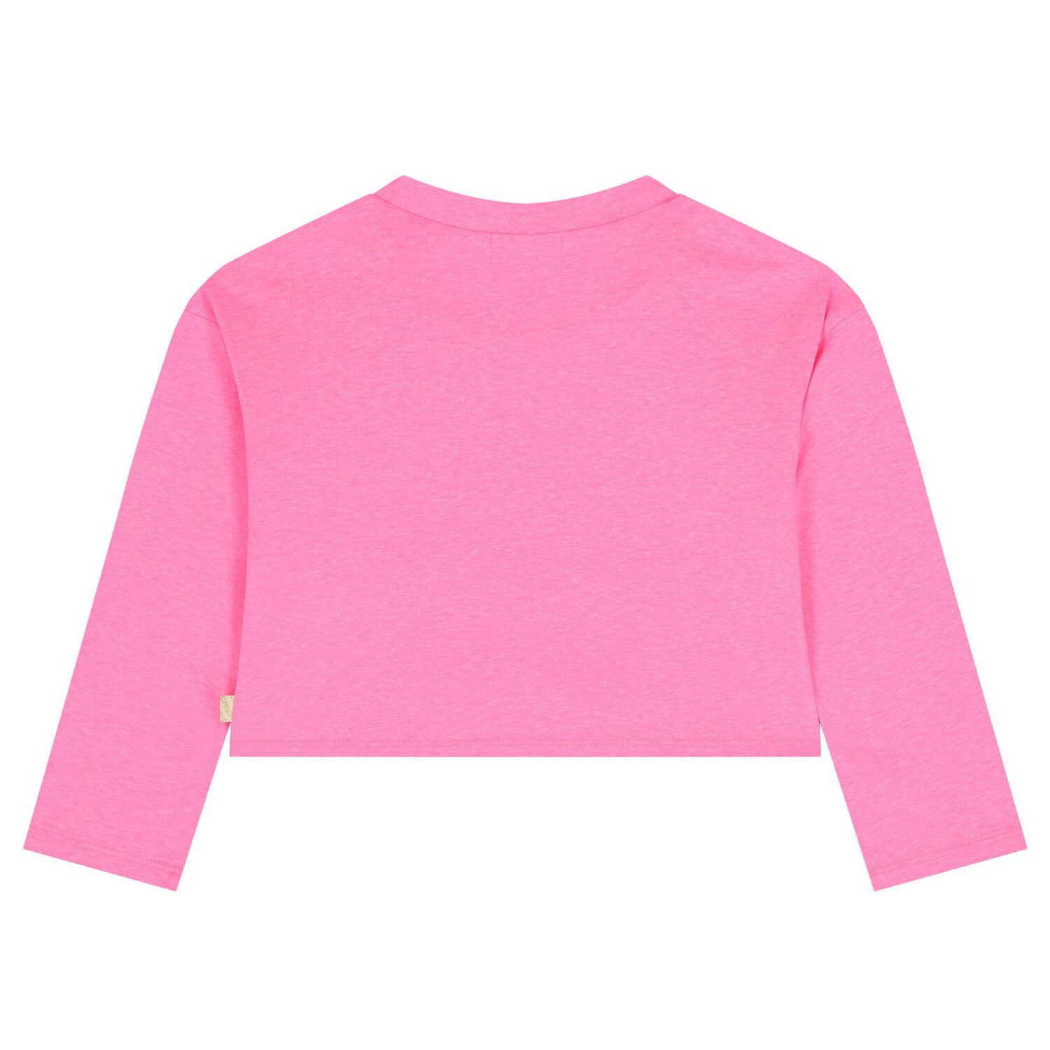 Girls Pink Cat Long Sleeve Top, 1, hi-res