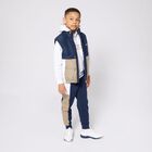 حذاء رياضي بشعار أبيض للأولاد, 1, hi-res