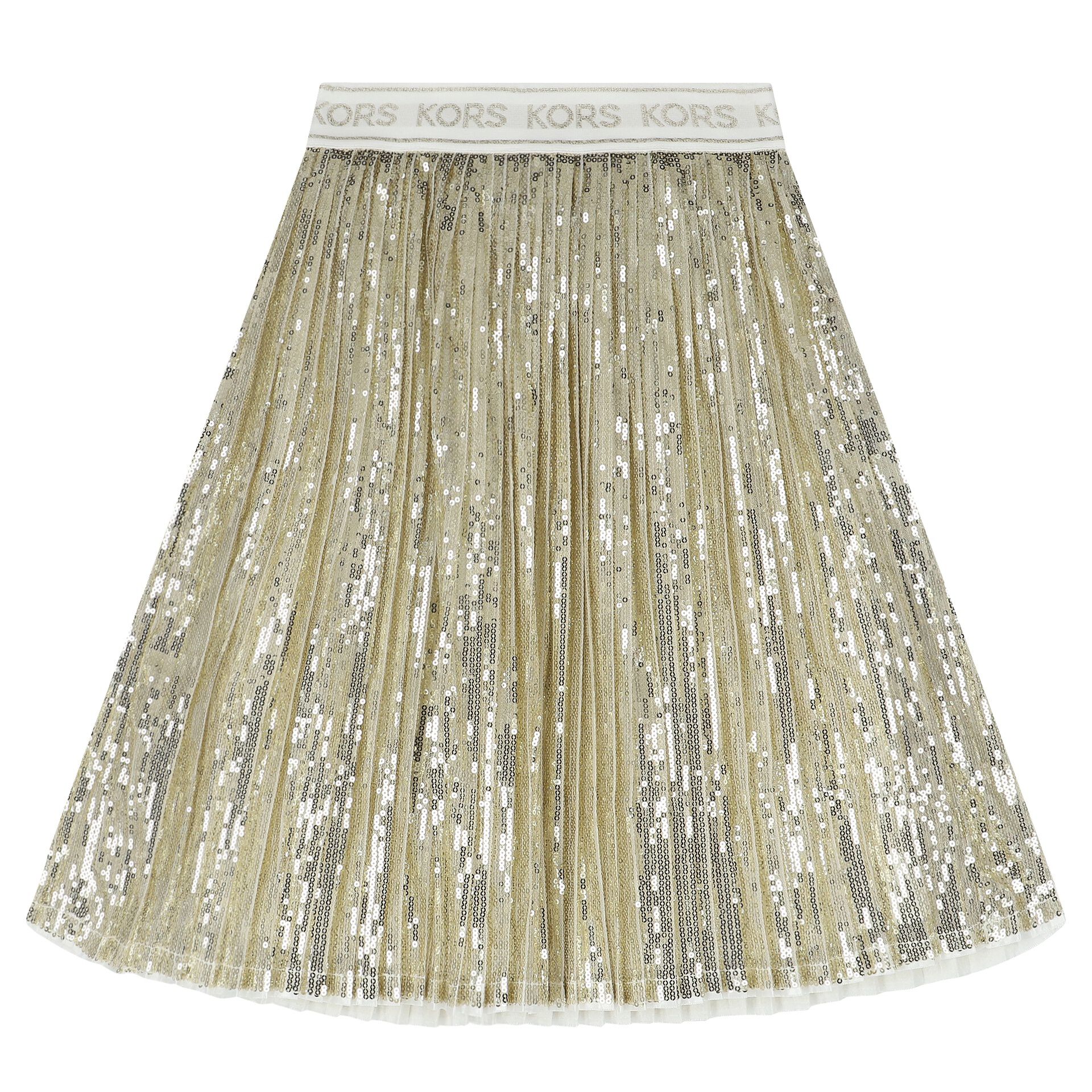 Dkny gold pleated skirt online