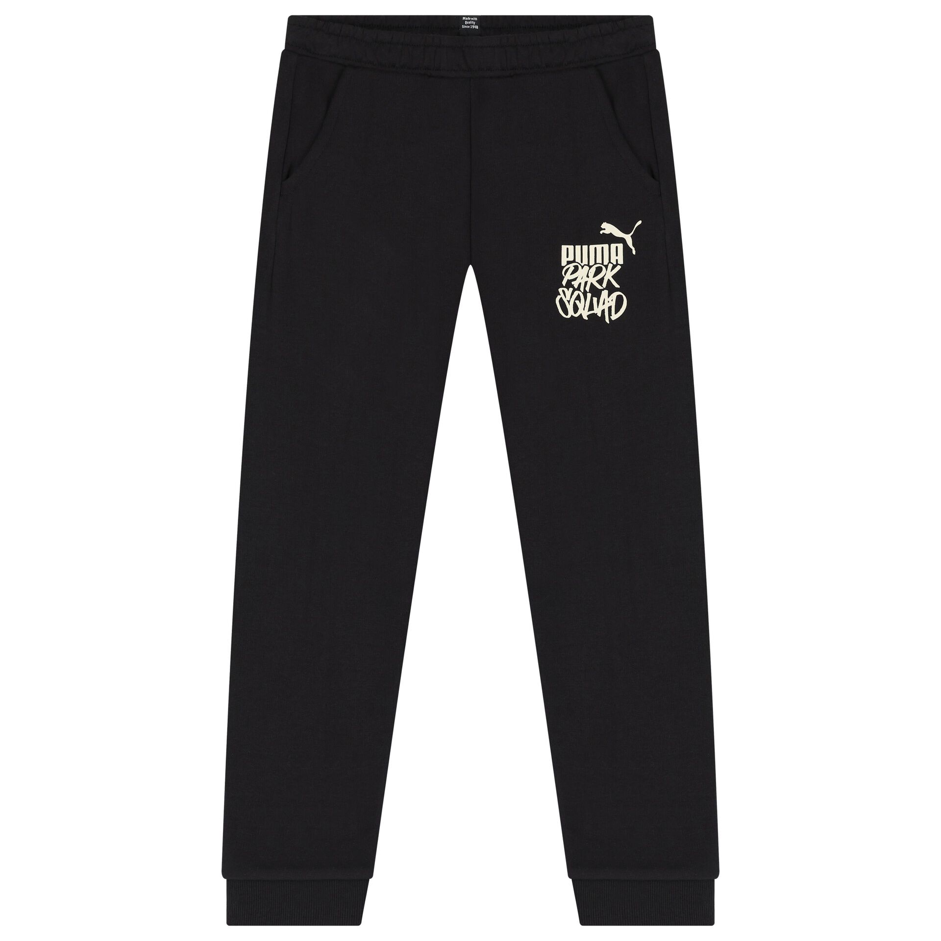 Puma Boys Black Logo Joggers Junior Couture UAE