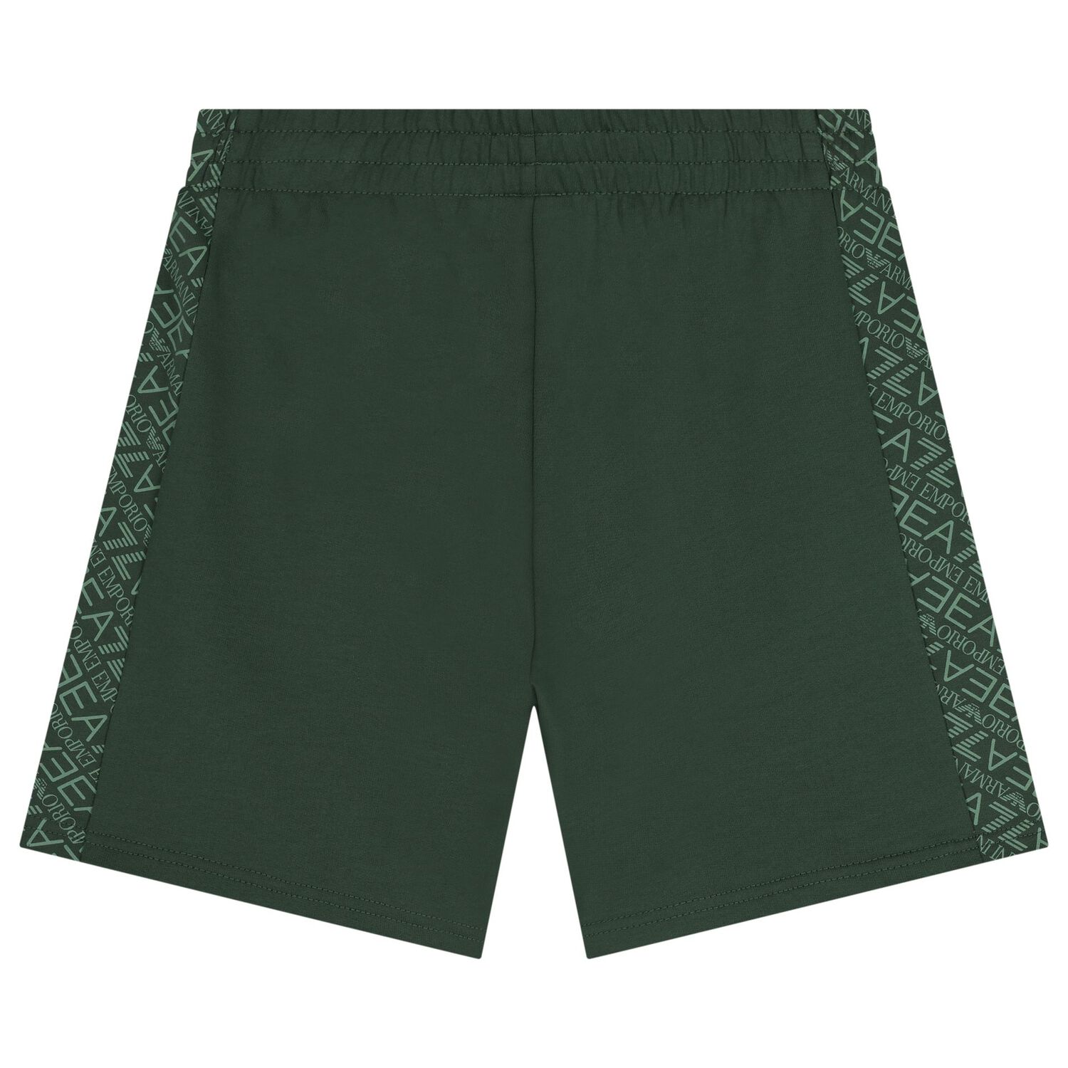 Boys Green Logo Shorts, 1, hi-res