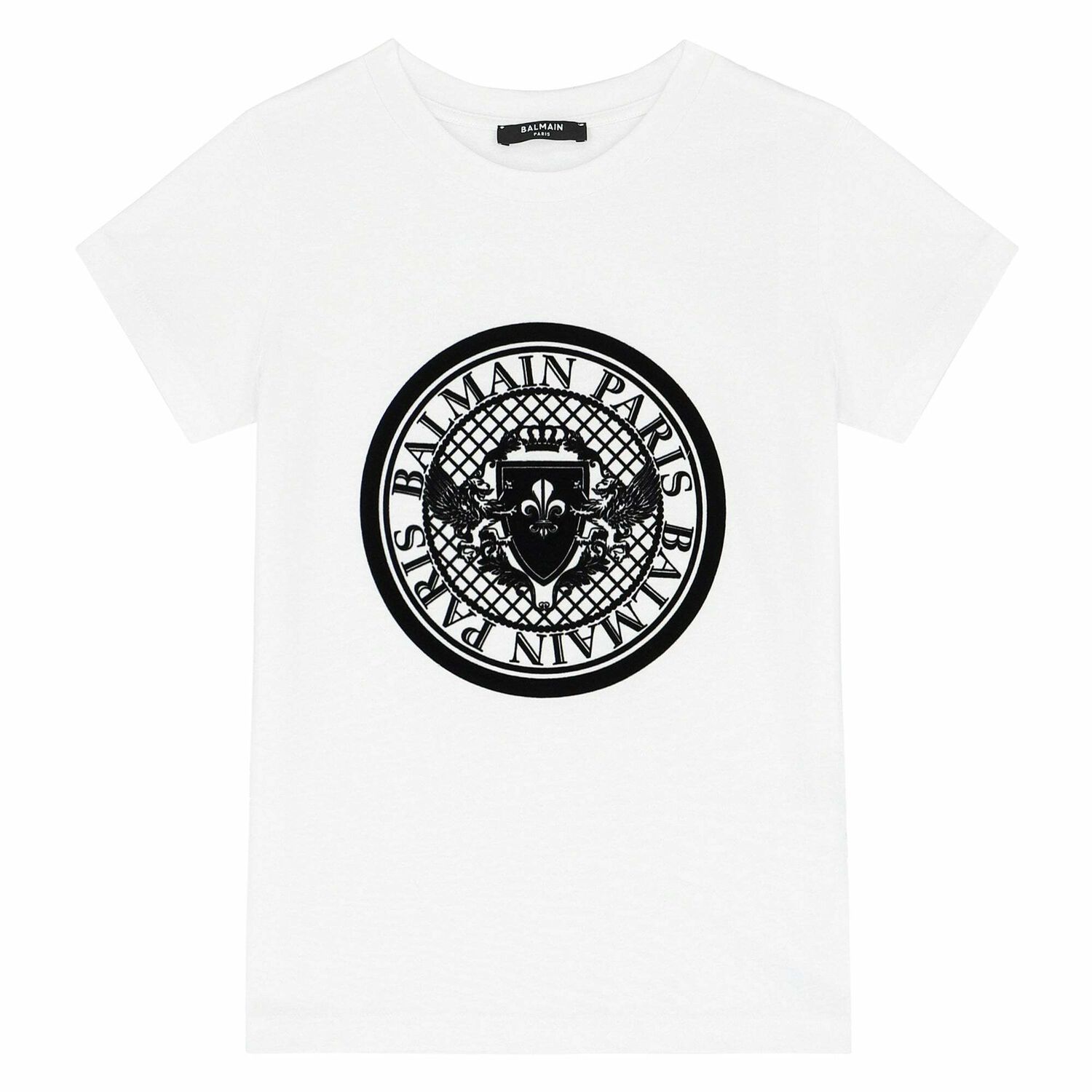 White & Black Logo T-shirt, 1, hi-res