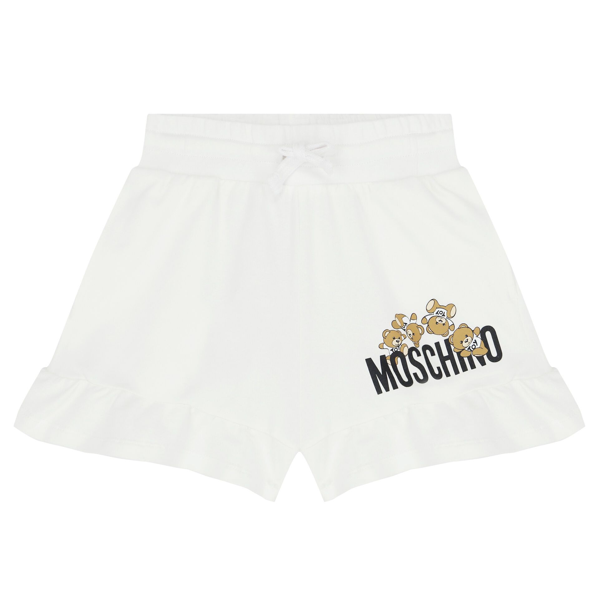 Moschino Girls White Teddy Bear Shorts Junior Couture UAE