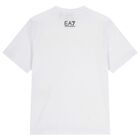 Boys White & Black Logo Shorts Set, 1, hi-res