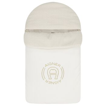 Ivory & Gold Logo Baby Nest