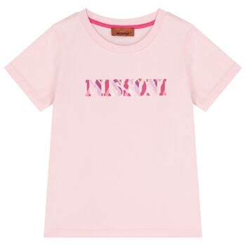 Girls Pink Logo T-Shirt 