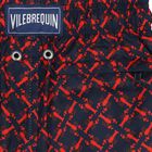 شورت سباحة بشعار جراد البحر باللونين الأزرق الداكن والأحمر للأولاد, 1, hi-res