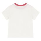 Baby Boys Ivory & Red Cotton Shorts Set, 1, hi-res