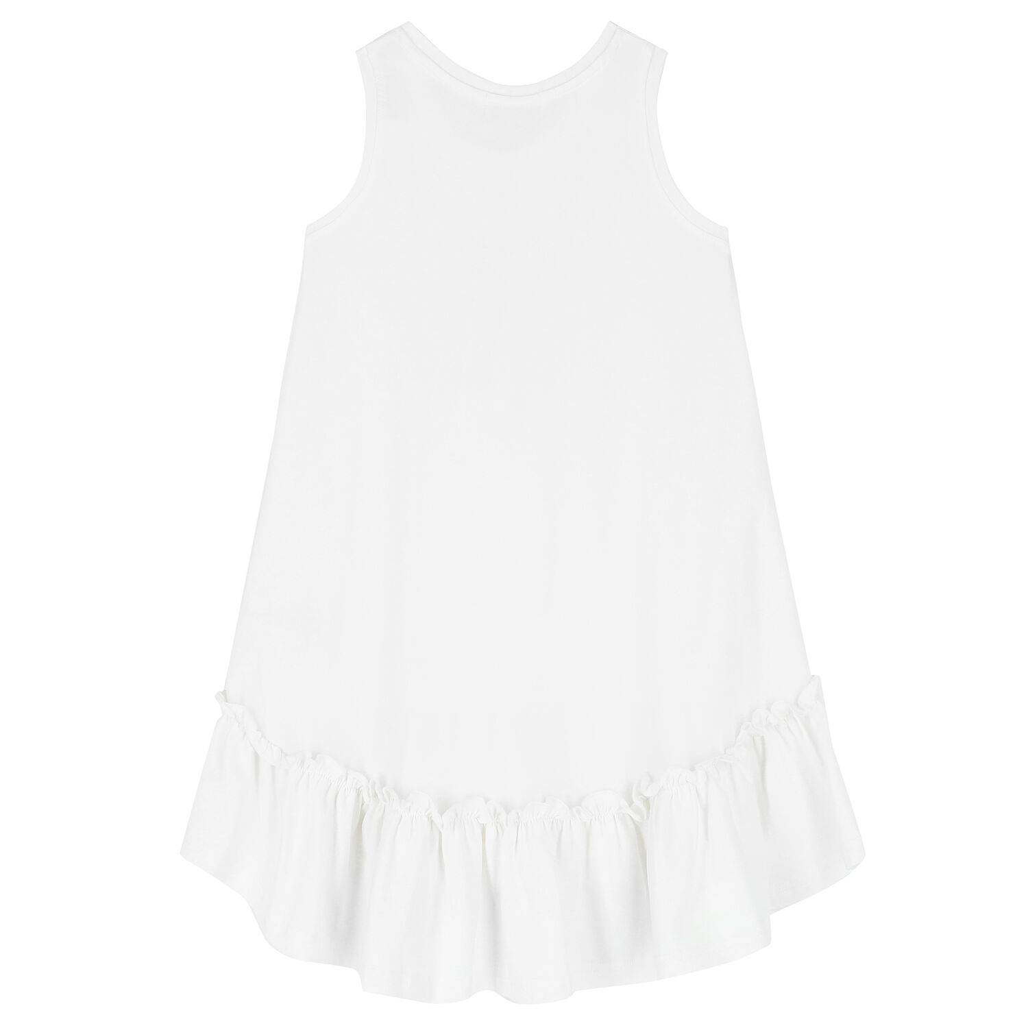 Girls White Necklace Dress, 2, hi-res image number null