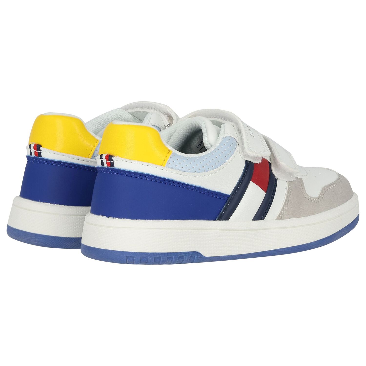 Boys White Logo Leather Trainers, 1, hi-res image number null