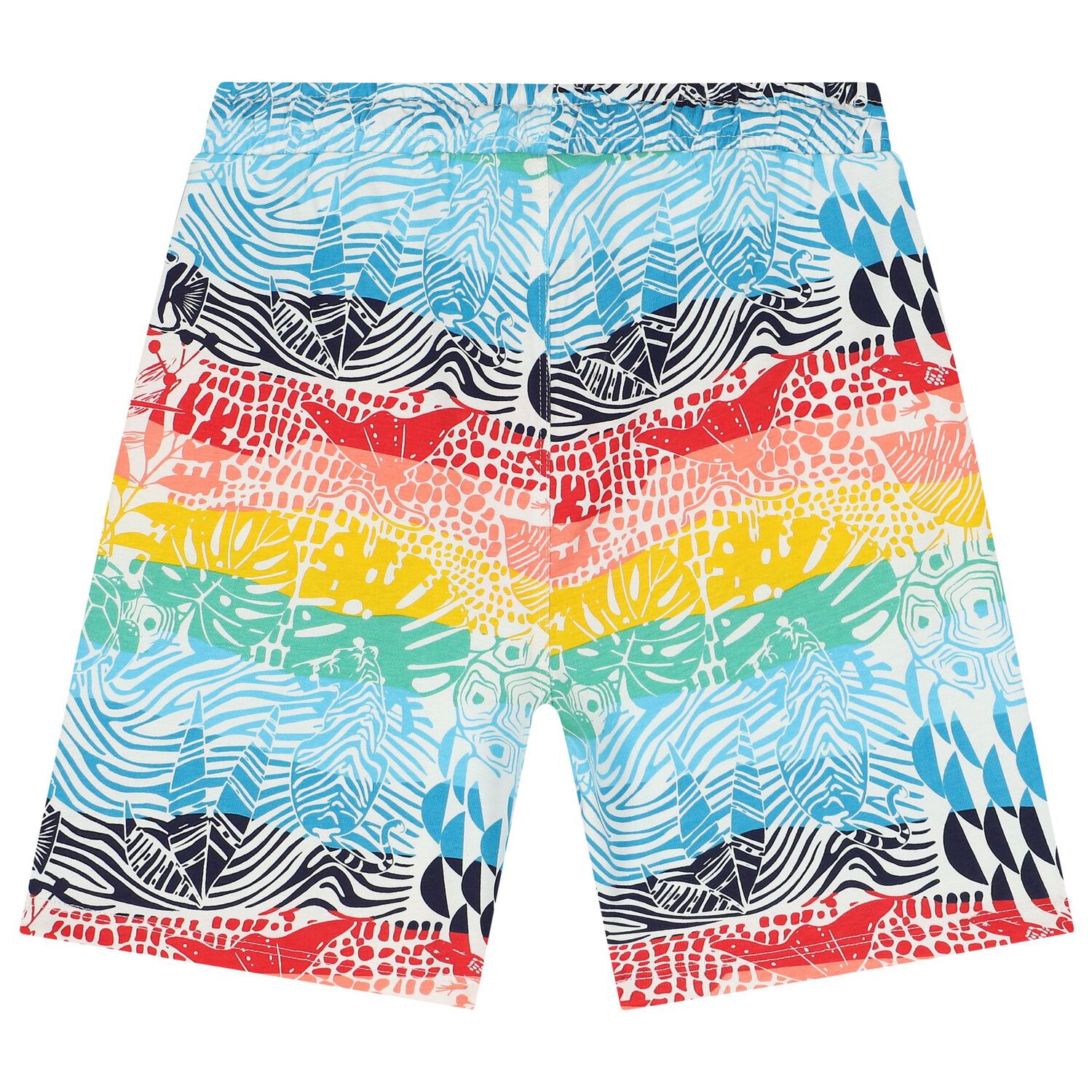 Boys Multi-Coloured Abstract Shorts, 1, hi-res image number null