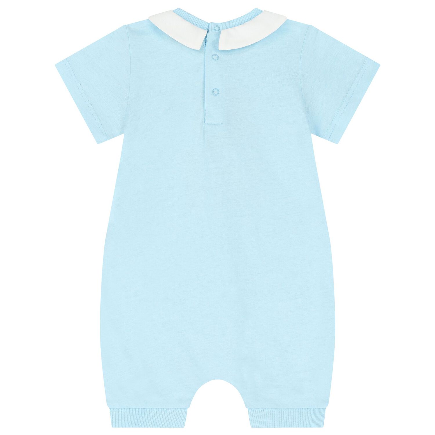 Blue Teddy Bear Logo Baby Romper, 2, hi-res