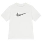 تيشيرت أبيض للأولاد بشعار Dri-Fit, 2, hi-res