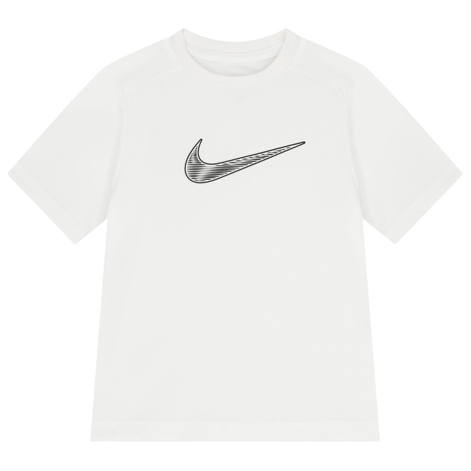 تيشيرت أبيض للأولاد بشعار Dri-Fit, 2, hi-res