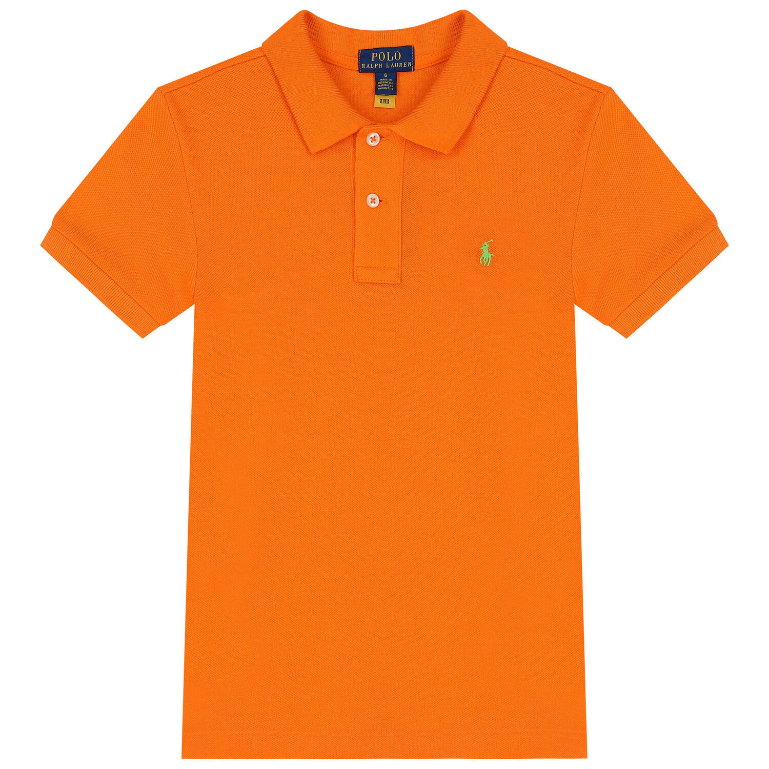 Boys Orange Logo Polo Shirt, 1, hi-res image number null